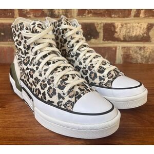 Converse Chuck Taylor All Star Womens 10 Leopard Print High Top Sneaker 571246C